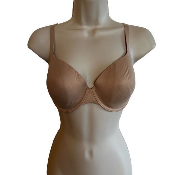 Calvin Klein ~Nude Bra~ size 36C ~ Lightly Lined ~Full Coverage w/ Memory Touch - Picture 1 of 6